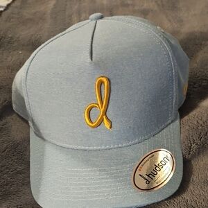 Hudson Jeans Light Blue Cap with Yellow Embroidery